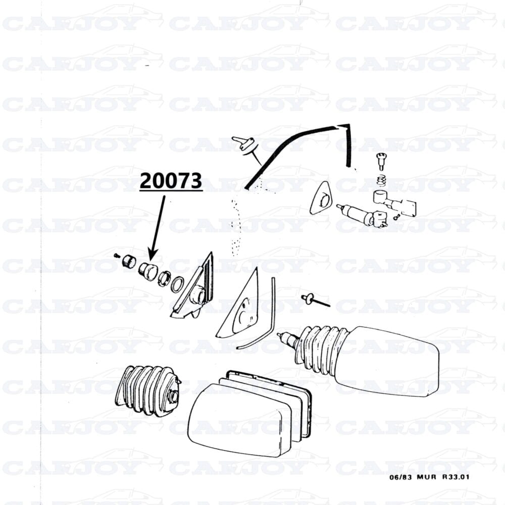 20073 - Matra Murena Mirror Adjustment Knob