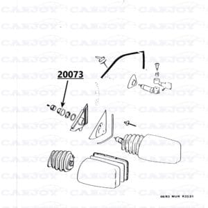 20073 - Matra Murena Mirror Adjustment Knob