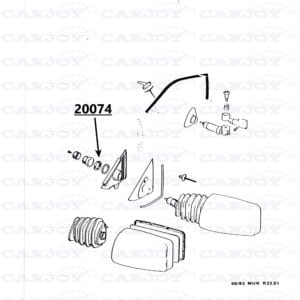 20074 - Matra Murena External Mirror Lock Nut