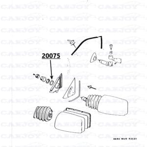 20075 - Matra Murena Outer Mirror Washer