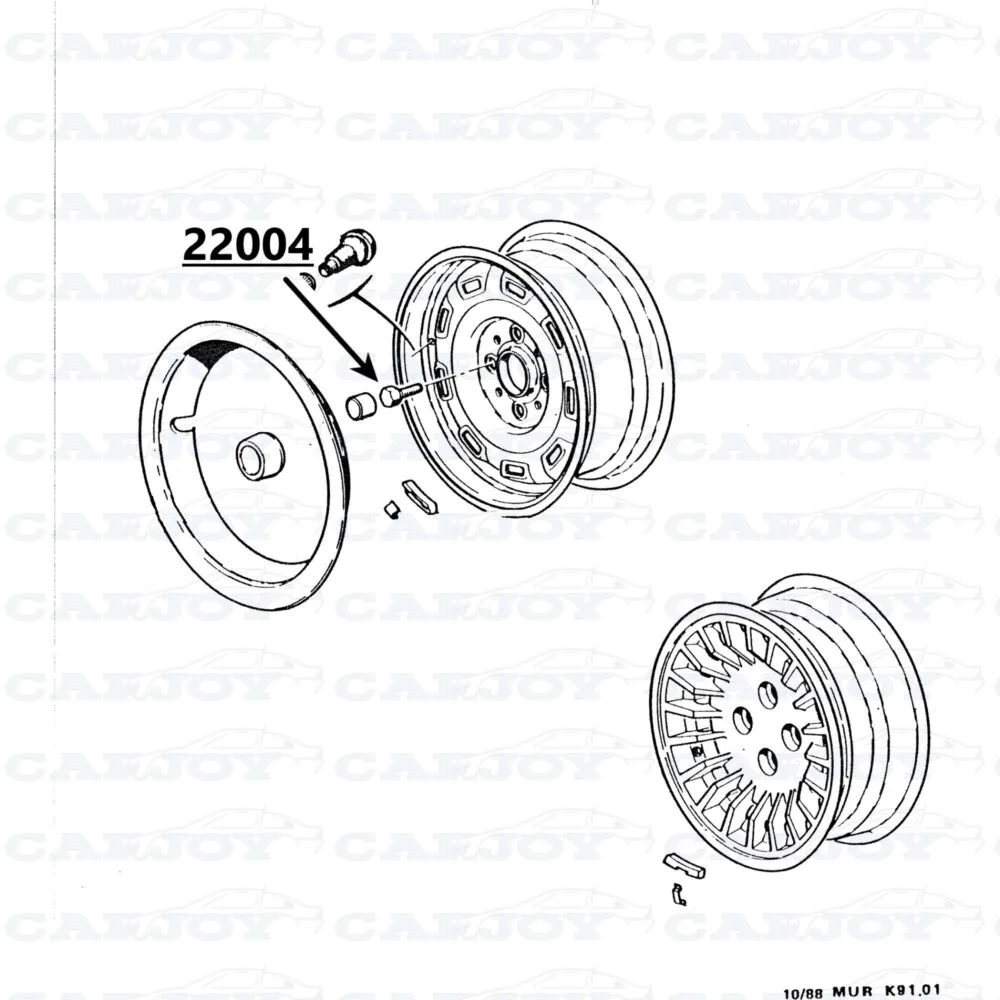 22004 - Matra Murena Wheel Bolt Sw19