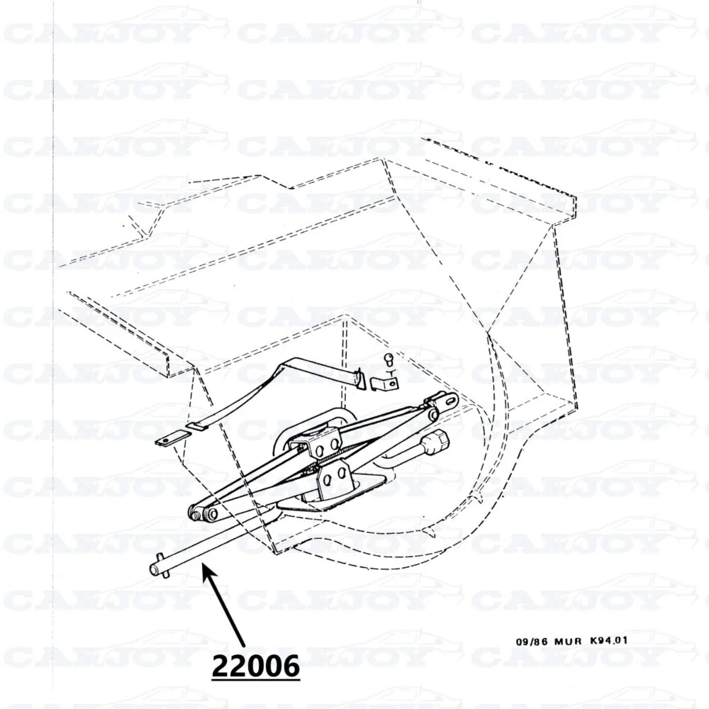 22006 - Matra Murena Jack Crank