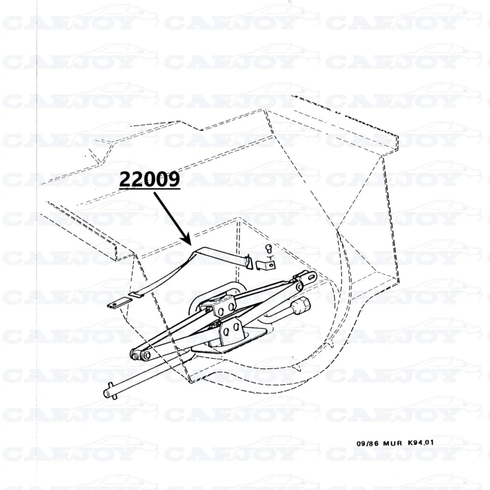 22009 - Matra Murena Jack Rubber Band